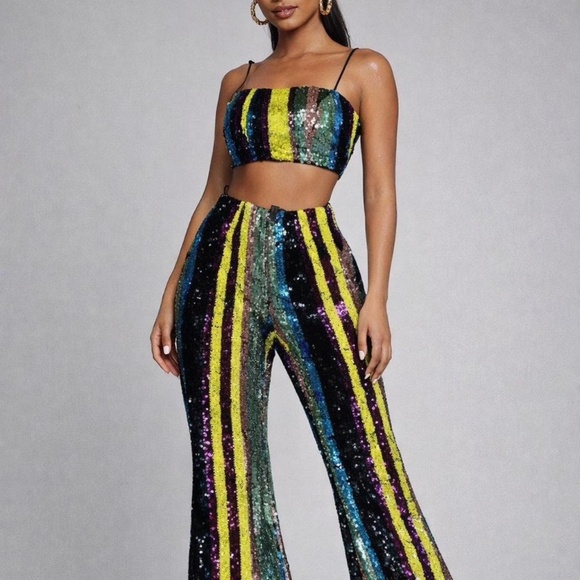 Sequin Flair Pants - Picture 2 of 2